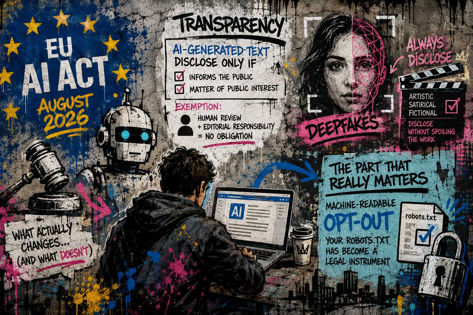 AI Act e content creator: cosa cambia davvero da agosto 2026 (e cosa no)